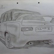 Как нарисовать жигули по клеточкам